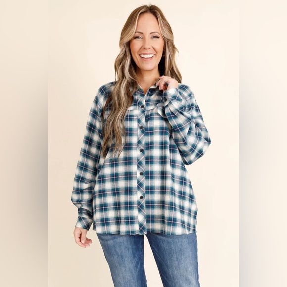 Chic Soul Tops - ✨ChicSoul Plaid Top Size 1X